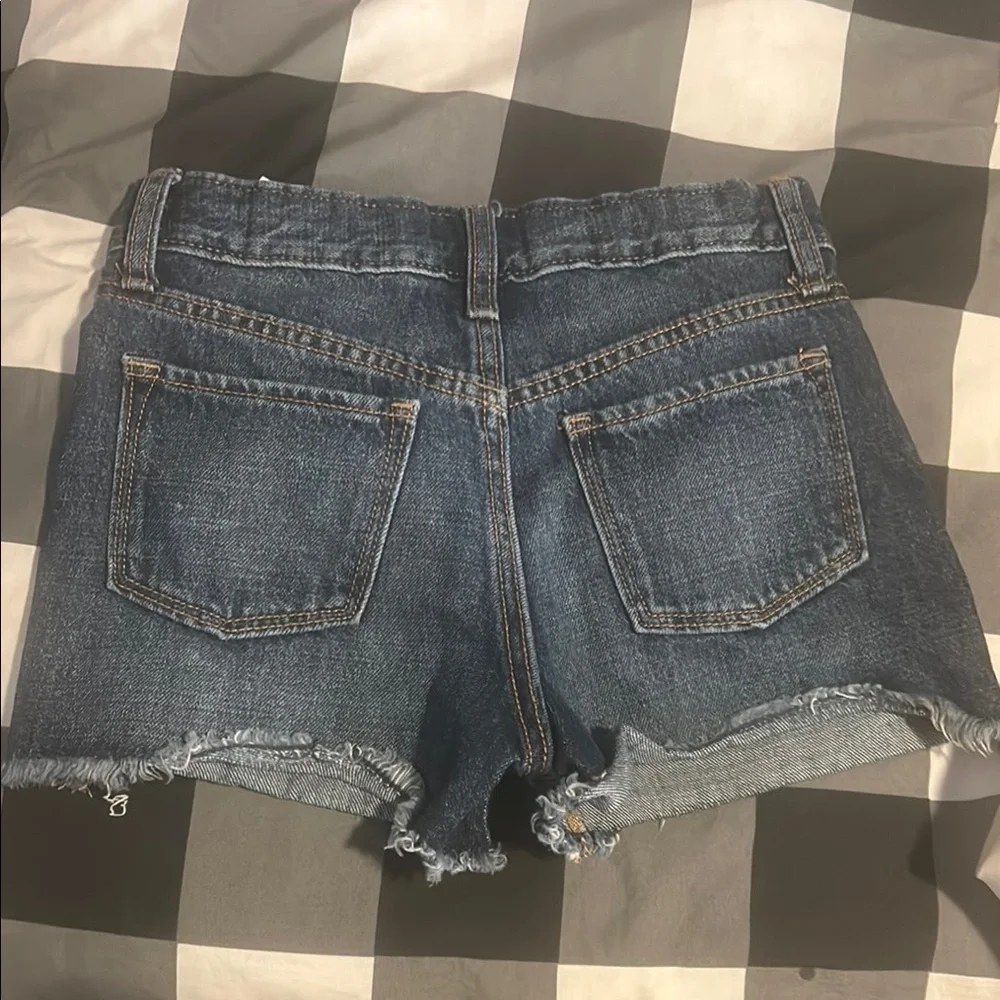 Old Navy Blue Cut-Off Denim Shorts with Distressing